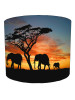 Elephant Family Sunset Lampshade