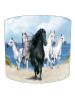 Four White Horses and One Black Horse Lampshade