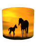Horse and Foal Sunset Lampshade