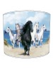 black and white horses lampshade