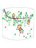 Three Monkeys Playing Lampshade