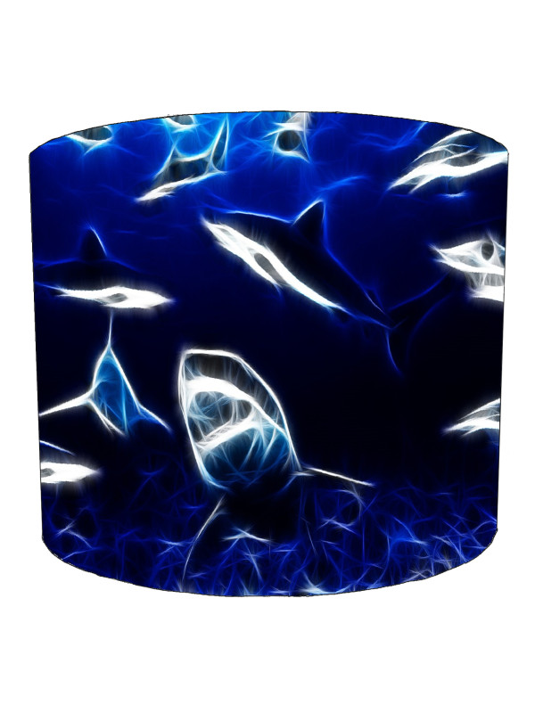 Neon Sharks Lampshade Neon Sharks Lampshade