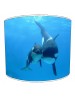 mother and calf killer whale lampshade