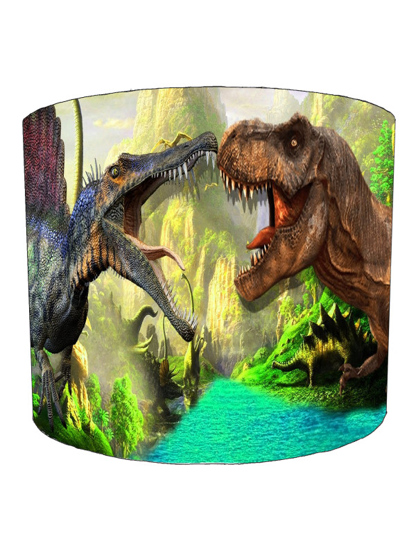 Dinosaurs Spinosaurus vs Tyrannosaurus Lampshade Dinosaurs Spinosaurus vs Tyrannosaurus Lampshade
