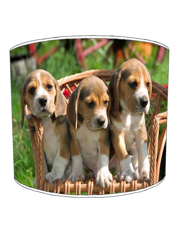 beagle dog print lampshade 4