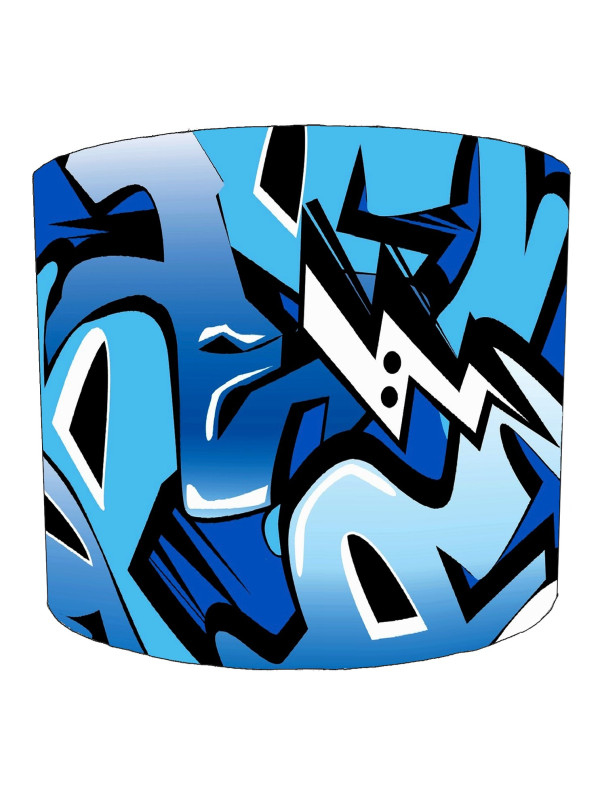 Blue Graffiti Street Art Lampshade Blue Graffiti Street Art Lampshade