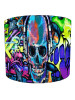 Colourful Skull DJ Graffiti Street Art Lampshade
