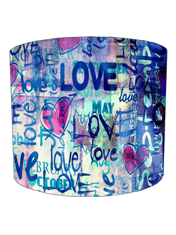 Love Heart Graffiti Street Art Lampshade Love Heart Graffiti Street Art Lampshade