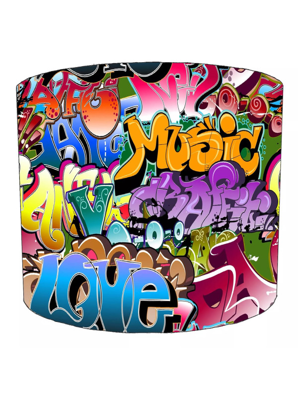 Love Music Graffiti Street Art Lampshade Love Music Graffiti Street Art Lampshade
