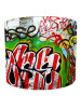 Red and White Graffiti Street Art Lampshade