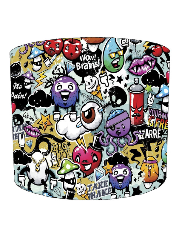Wow Brains Graffiti Street Art Lampshade Wow Brains Graffiti Street Art Lampshade