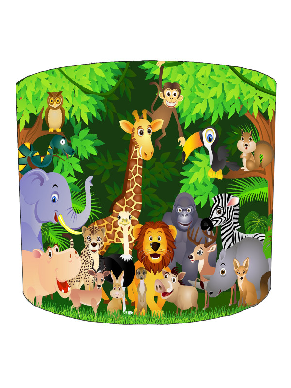 Jungle Animals Lampshade Jungle Animals Lampshade