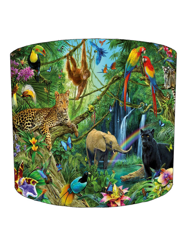 Tropical Rain Forest Adventure Lampshade Tropical Rain Forest Adventure Lampshade