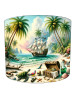 Pirate Ship And Treasure Lampshade