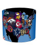NFL Team Map American Football Lampshade