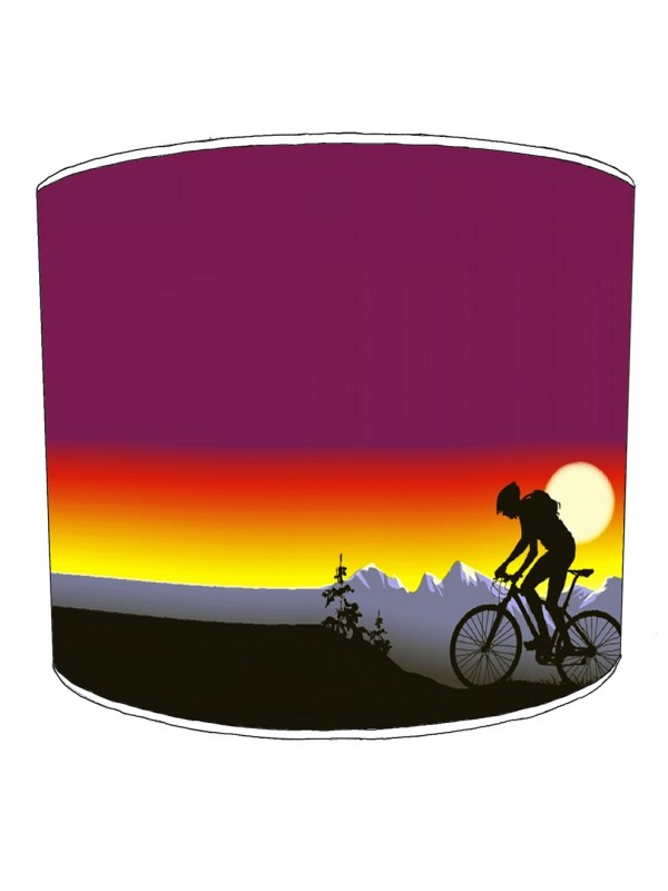 Cycling Sunset Lampshade