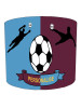 Personalised Claret and Blue Football Lampshade Personalised Claret and Blue Football Lampshade