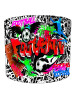 Football Graffiti Red Lampshade
