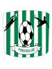 Personalised Green and White Stripes Football Lampshade Personalised Green and White Stripes Football Lampshade