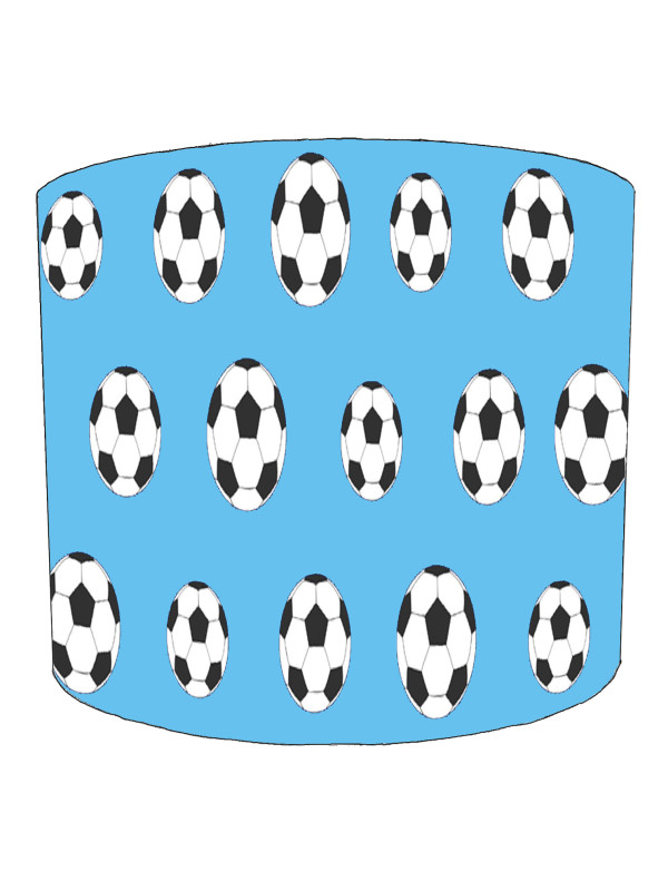 Footballs Light Blue Background Lampshade Footballs Light Blue Background Lampshade