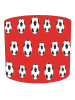 Footballs Red Background Lampshade Footballs Red Background Lampshade