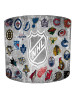 Ice Hockey Team Logos Grey Lampshade