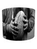 Rugby Ball Black and White Lampshade