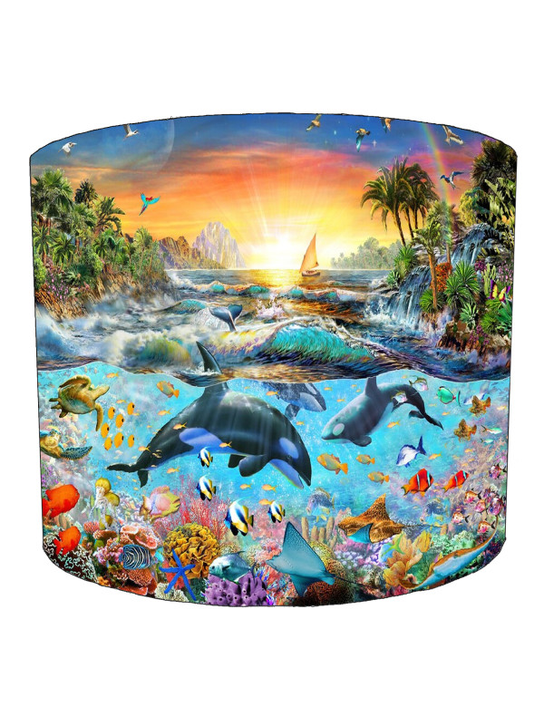 Orca Paradise Lampshade Orca Paradise Lampshade