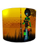 African Warrior Woman Lampshade