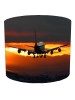 747 Jumbo Jet Airplane Sunset Landing Lampshade