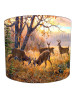 Stags Deer Fighting Lampshade