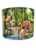 Woodland Stream Deer Stag Lampshade