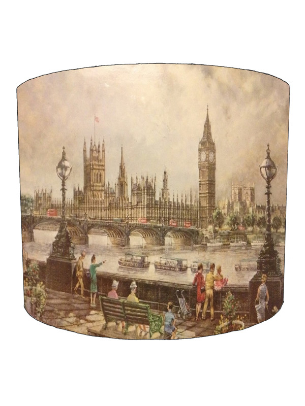 Vintage London Art Lampshade Vintage London Art Lampshade