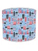 City of London Famous Monuments Blue Lampshade