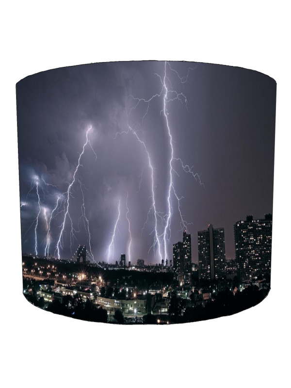 Night Storm New York City Lampshade Night Storm New York City Lampshade