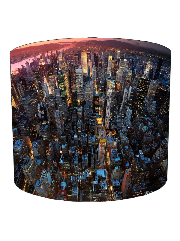 Red Sky New York City Lampshade Red Sky New York City Lampshade