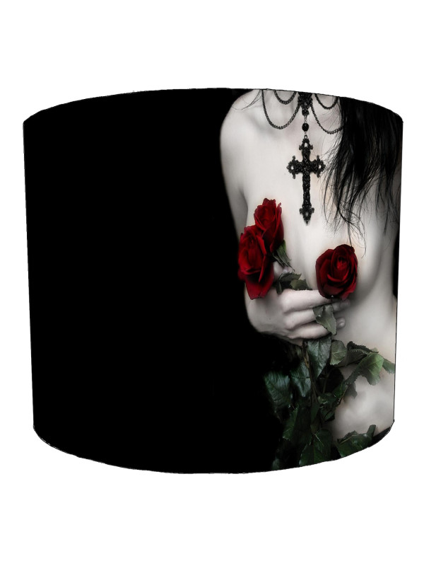 Gothic Girl Roses Lampshade Gothic Girl Roses Lampshade