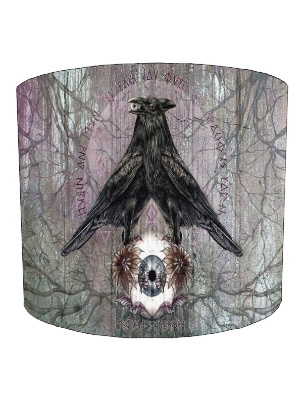 Raven Viking Norse Gothic Lampshade Raven Viking Norse Gothic Lampshade