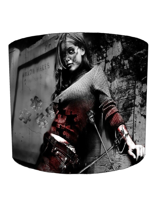 Zombie Girl Gothic Lampshade Zombie Girl Gothic Lampshade
