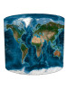 Satelite World Map Lampshade