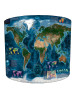 Satelite Infographic World Map Lampshade