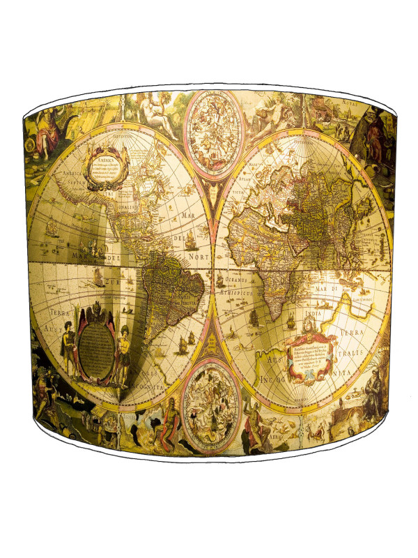 Vintage Map Lampshade Vintage Map Lampshade