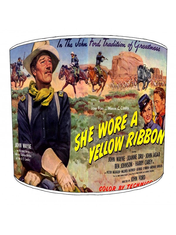 John Wayne She Wore a Yellow Ribbon Lampshade
