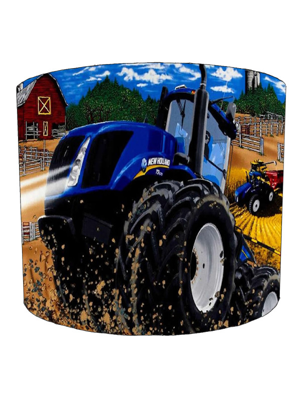 Blue Tractor Lampshade Blue Tractor Lampshade