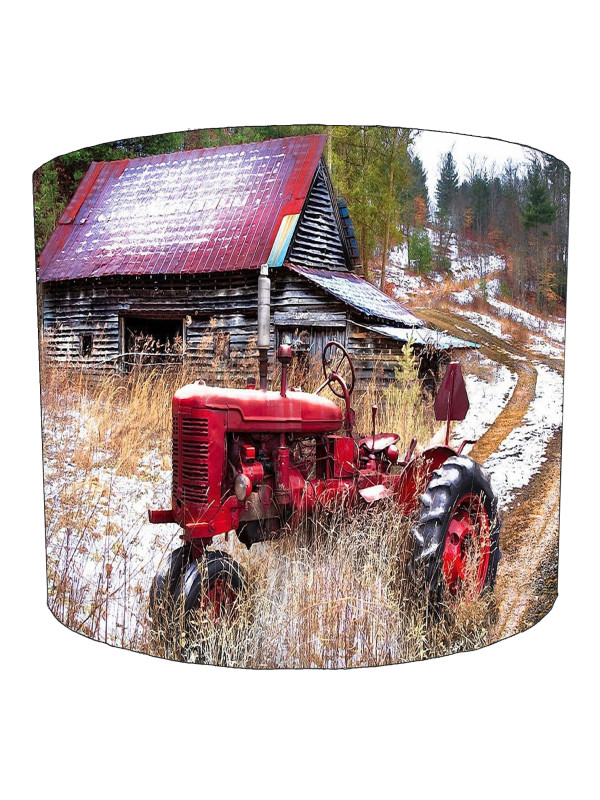 Vintage Red Tractor Lampshade Vintage Red Tractor Lampshade