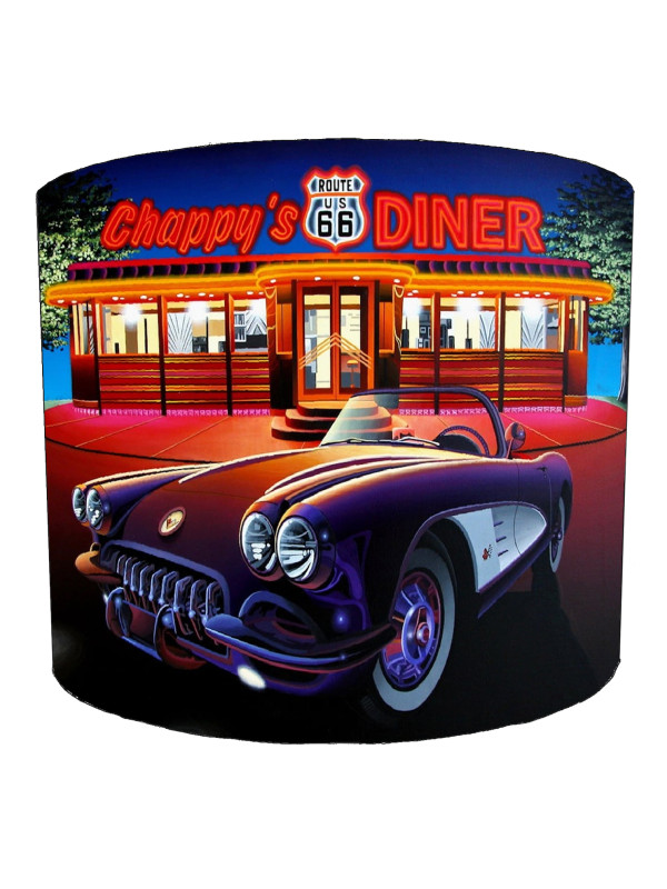 Chappys Diner Route 66 American Diner Lampshade