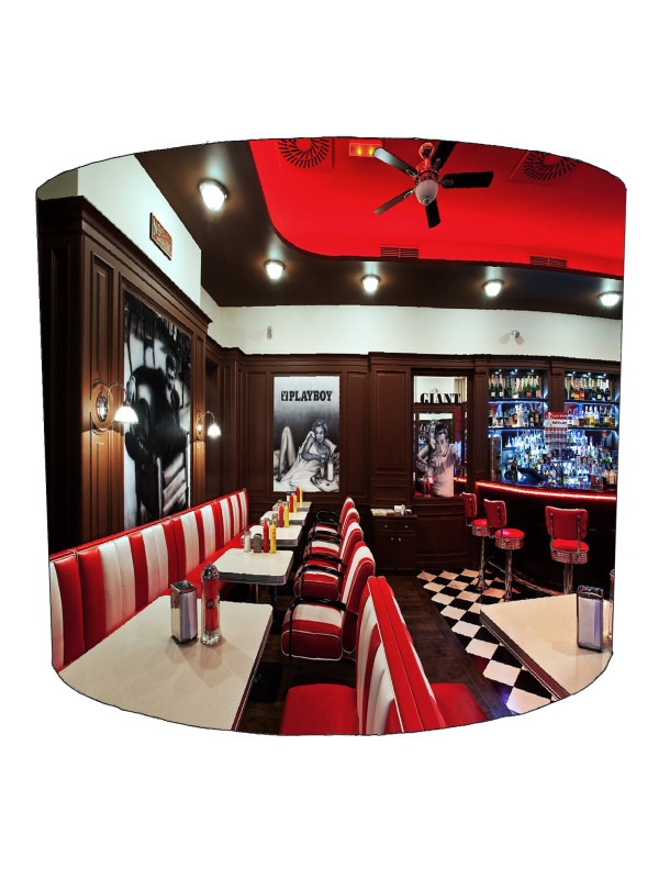 James Dean Diner1 American Diner Lampshade James Dean Diner1 American Diner Lampshade