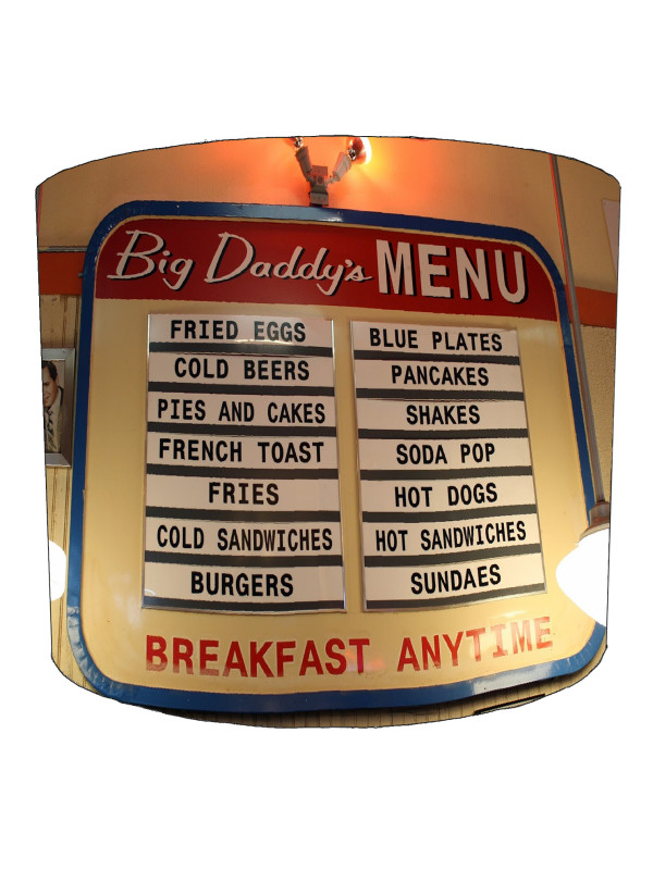 Vintage Diner Menu American Diner Lampshade