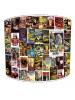 Vintage Horror Films Collage Lampshade