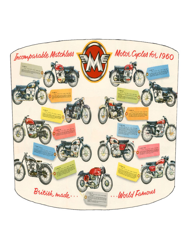 Vintage Motorbike Lampshade 8